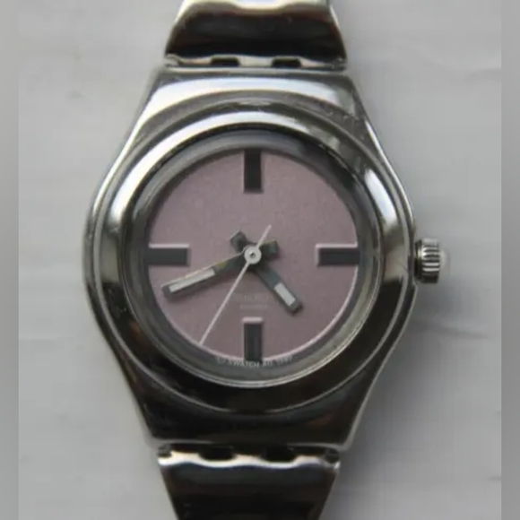 1999 Swatch "Irony" Audacity Pink Dial Watch YSS116G (Vintage - Picture 1 of 7
